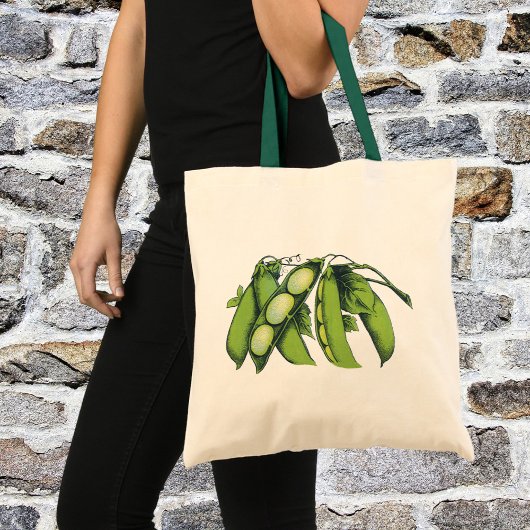groenten; limabonen, biologisch Boerderij Tote Bag