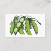 groenten; limabonen, biologisch Boerderij Visitekaartje (Achterkant)