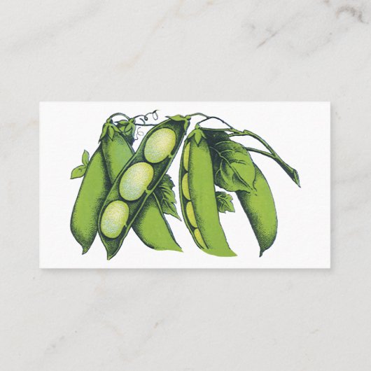  groenten; limabonen, biologisch Boerderij Visitekaartje (Achterkant)