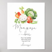 Groenten lokaal geteelde boeren mom-osa bar poster (Voorkant)