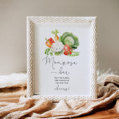 Groenten lokaal geteelde boeren mom-osa bar poster