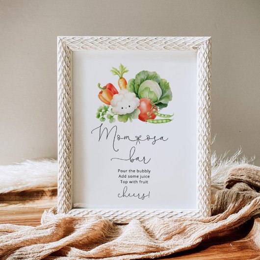 Groenten lokaal geteelde boeren mom-osa bar poster