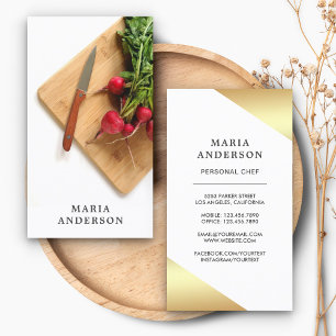 Groenten Mes Snijplank Catering Chef Visitekaartje