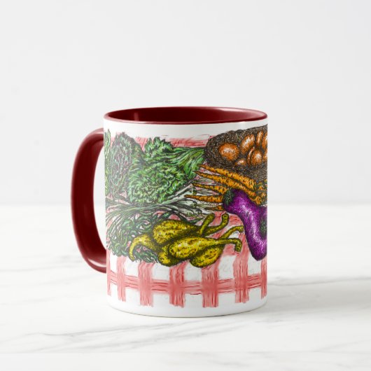 groenten mok (Voorkant links)