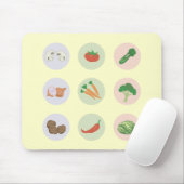 Groenten Mousepad Muismat (Met muis)