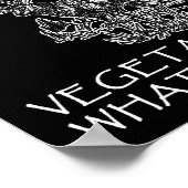 Groenten Niet Voedsel Grappig Jacht Poster Blauw (Hoek)