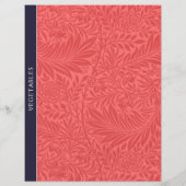 Groenten | Ontvanger divider |  Rode Floral (Achterkant)