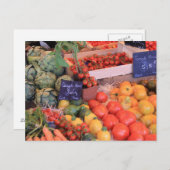 groenten op een markt in de Provence Briefkaart (Voorkant / Achterkant)