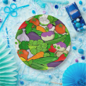 Groenten Papieren Bordje (Feest)