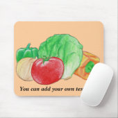 Groenten produceren mousepad muismat (Met muis)
