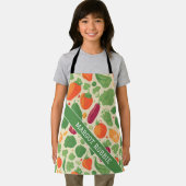 Groenten Retro Kleurrijk Gepersonaliseerd Patroon Schort (Insitu)