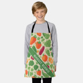 Groenten Retro Kleurrijk Gepersonaliseerd Patroon Schort (Gedragen)