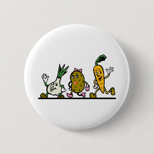 Groenten Ronde Button 5,7 Cm