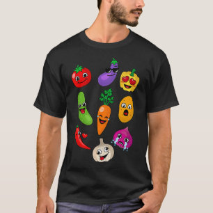 Groenten Shirt Schattige Veggie Vegan Lovers T-shi