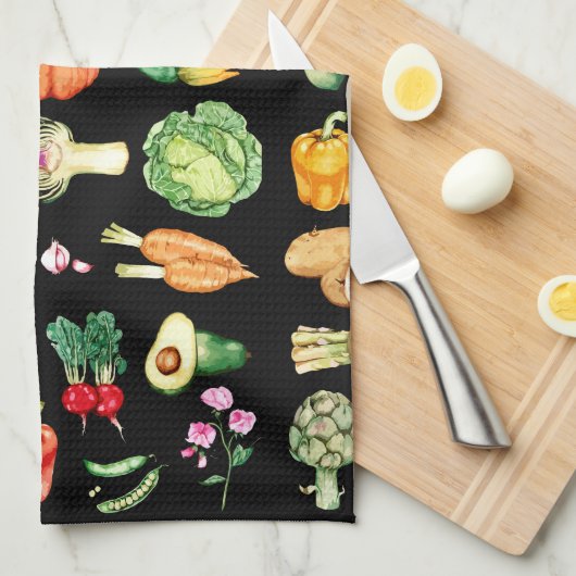 Groenten Theedoek (Quarter Fold)