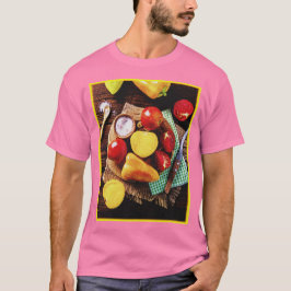 "Groenten Thuisgemaakte Salade" Schattige Foto. Ko T-shirt