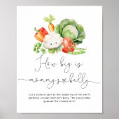 Groenten tuin hoe groot is mama's buik spel poster (Voorkant)