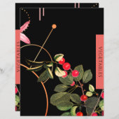 Groenten | Tussenvoegsel ontvangen | Zwarte en rod (Voorkant / Achterkant)