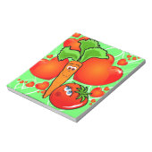 Groenten uit de liefde, notebooks notitieblok (Linkerzijde)