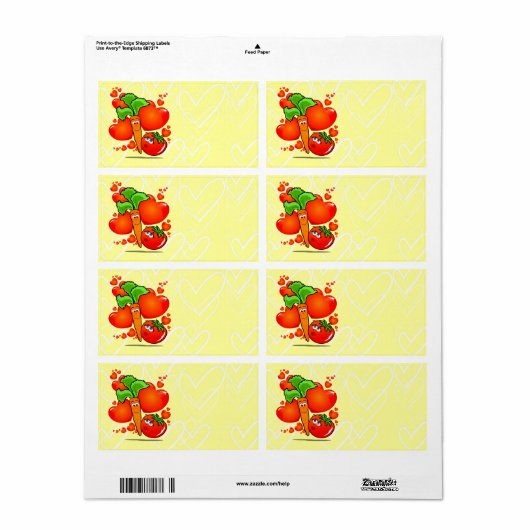 Groenten uit liefde, etiket (Full Sheet)