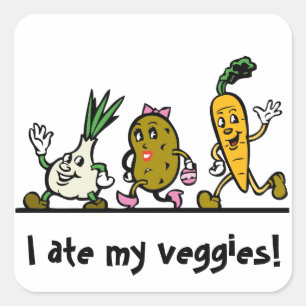 Groenten/Veggie Ate My Veggies Reward Sticker