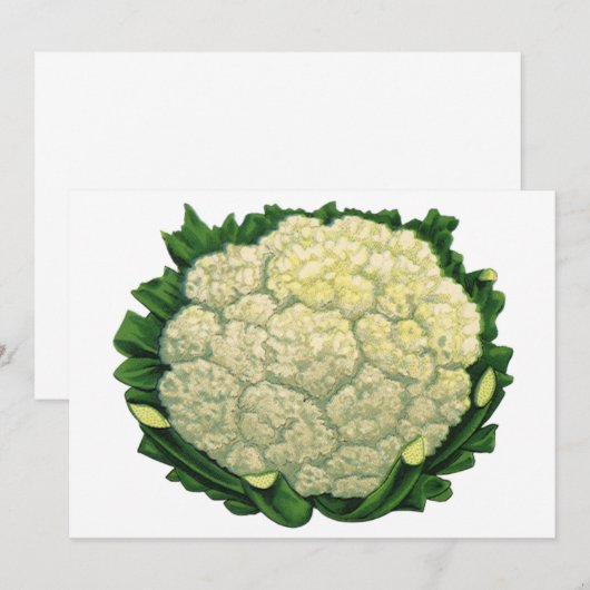 groenten Veggies bloemkool (Voorkant / Achterkant)