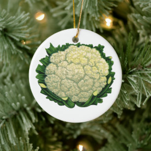  groenten Veggies bloemkool Keramisch Ornament