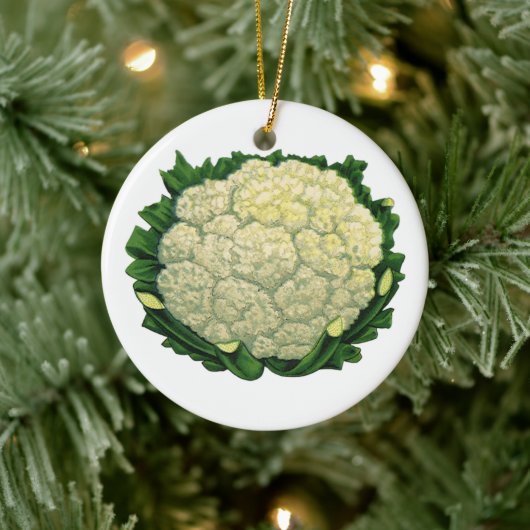 groenten Veggies bloemkool Keramisch Ornament (Boom)
