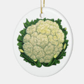 groenten Veggies bloemkool Keramisch Ornament (Links)