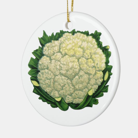  groenten Veggies bloemkool Keramisch Ornament (Links)