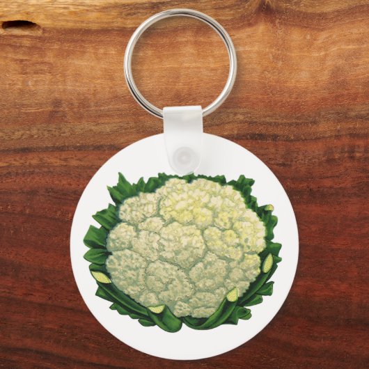  groenten Veggies bloemkool Sleutelhanger (Achterkant)