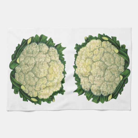  groenten Veggies bloemkool Theedoek (Horizontaal)