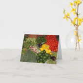 Groenten Verse Rijpe Tuin Gemengde Oogstmarkt Kaart (Gele Bloem)