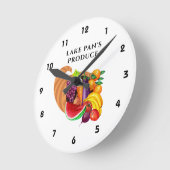 Groenten Vervaardiging van cornucopia Logo Ronde Klok (Hoek)