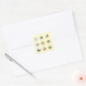 Groenten Vierkante Sticker (Envelop)