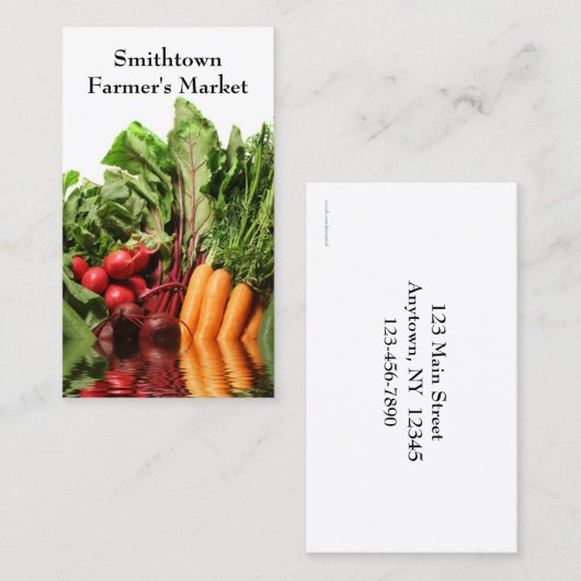 Groenten Visitekaartje (Voorkant / Achterkant)
