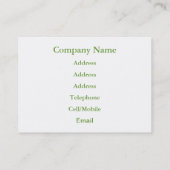 GROENTEN VISITEKAARTJE (Achterkant)