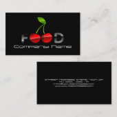 groenten voedingsstof voedingsstofdrager Red Cherr Visitekaartje (Voorkant / Achterkant)