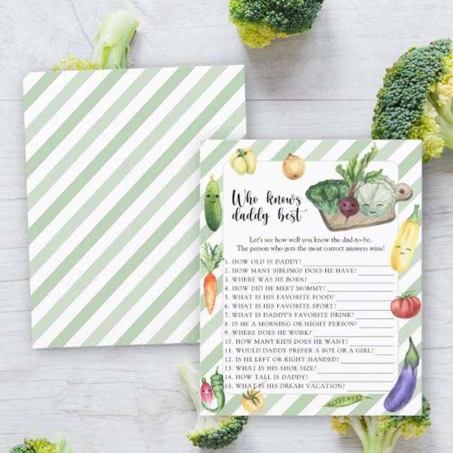 Groenten - Wie kent papa het beste spel (Creator heeft geüpload)