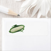 groenten Witte korn op de krab Etiket (Insitu)