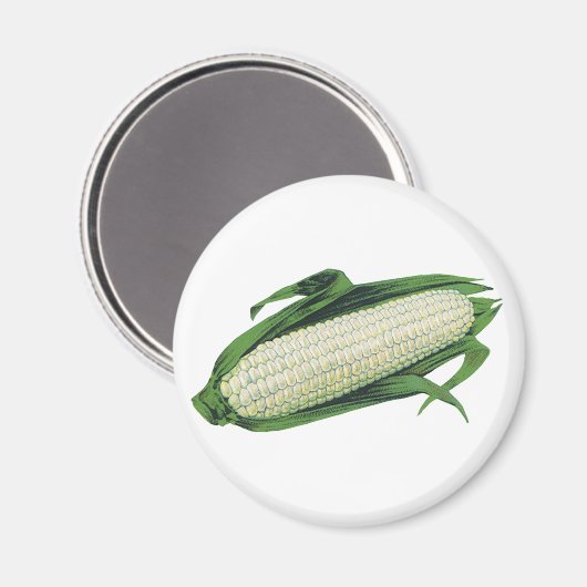  groenten Witte korn op de krab Magneet (Voorkant / Achterkant)