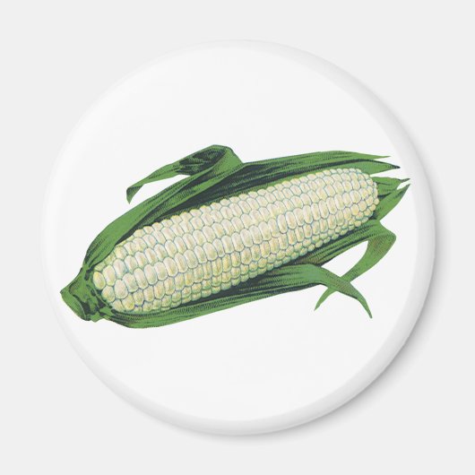 groenten Witte korn op de krab Magneet (Voorkant)