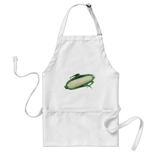 groenten Witte korn op de krab Standaard Schort (Voorkant)