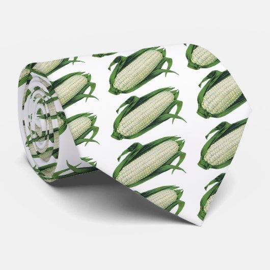  groenten Witte korn op de krab Stropdas (Opgerold)