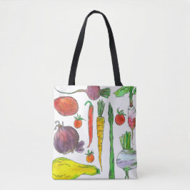 Groenten Wortelen Asperges Bieten Markt Grocery Tote Bag