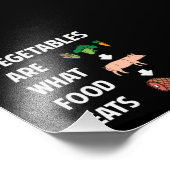 Groenten zijn wat voedsel eet foto afdruk (Hoek)