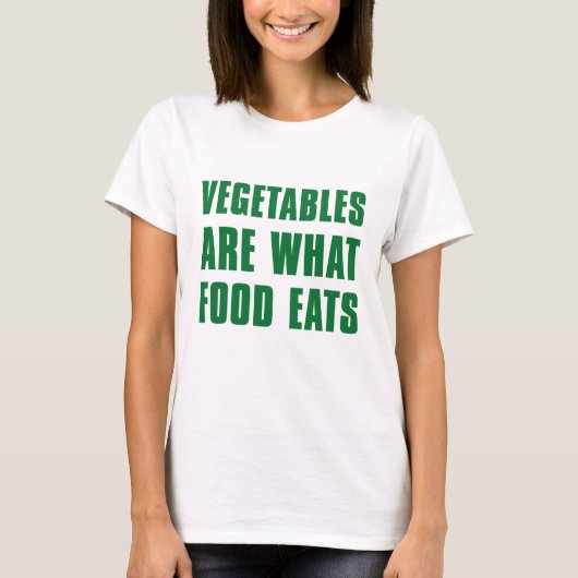 Groenten zijn wat voedsel eet t-shirt (Voorkant)