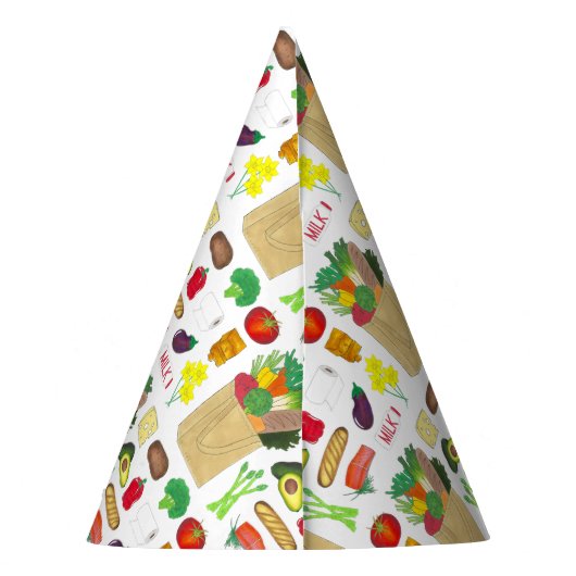 Groentenboer- en tuinbouwproducten feesthoedjes (Achterkant)