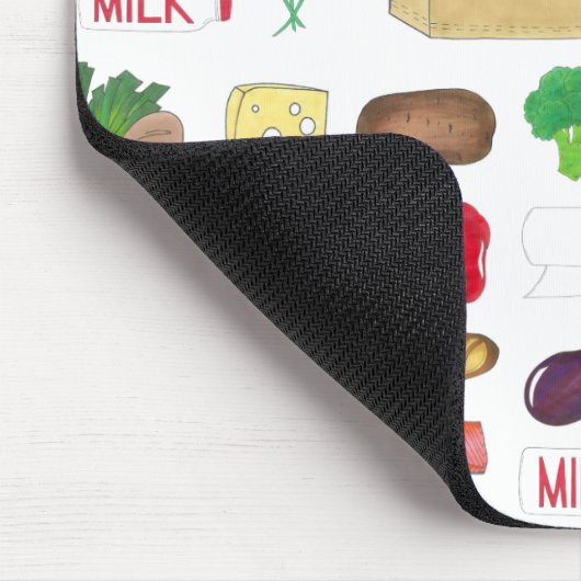 Groentenboer- en tuinbouwproducten muismat (Hoek)