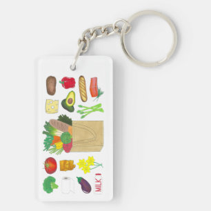 Groentenboer- en tuinbouwproducten sleutelhanger